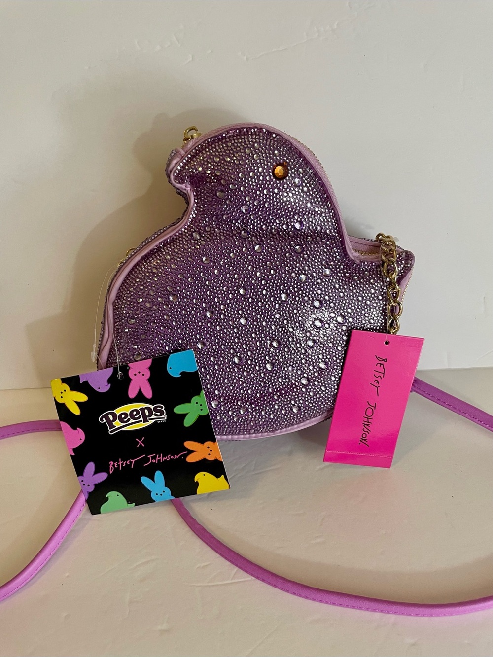 Betsey Johnson NWT Purple Peep Crossbody *READ DESCRIPTION*